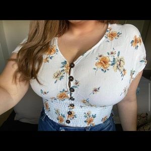 Flower crop top